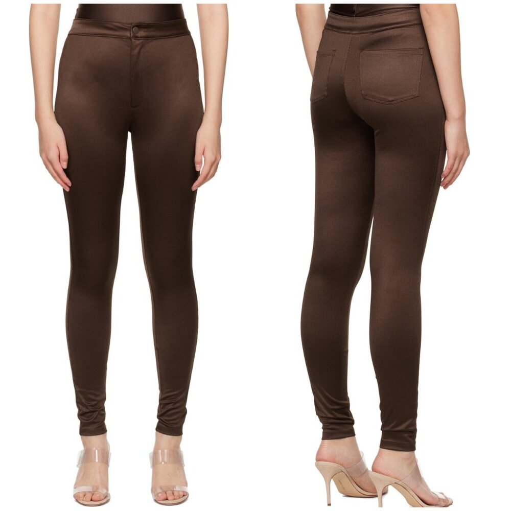 New SKIMS Brown Disco Trousers in Cocoa Size L